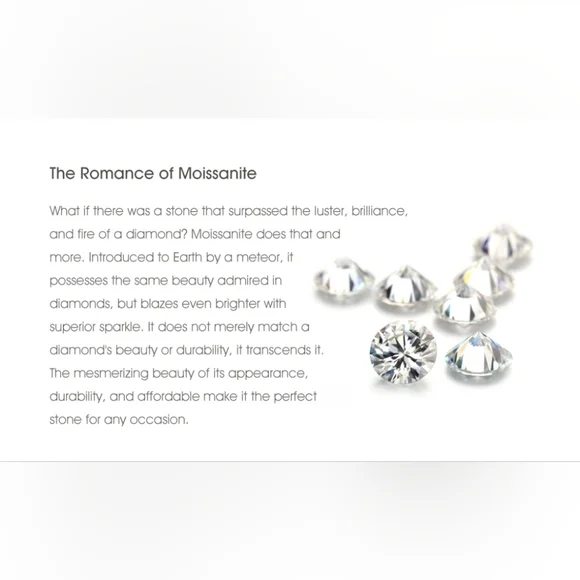 GRA Certified 2 Carat Moissanite Ring 18k/925 Ring Size 7. Watch Video! - Picture 11 of 16